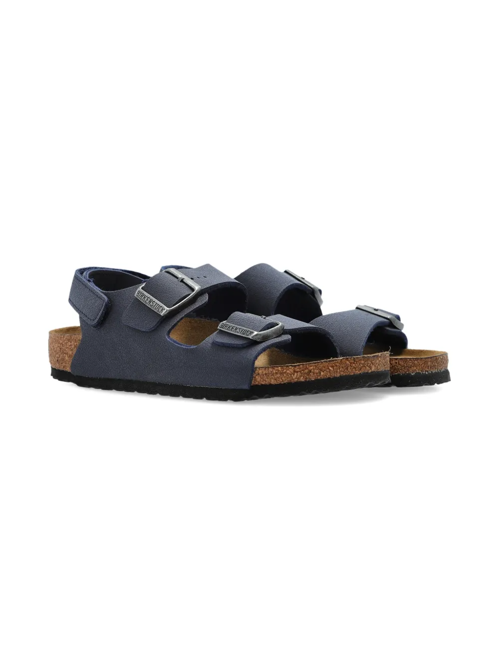 Birkenstock Kids Milano AS buckle strap sandals - Blauw