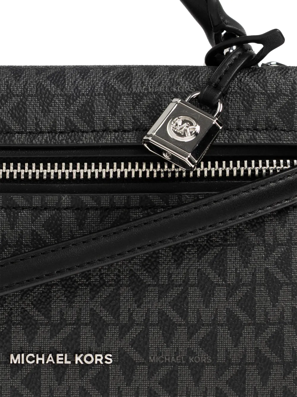 Michael Kors XS Jana crossbodytas met logopatroon Zwart