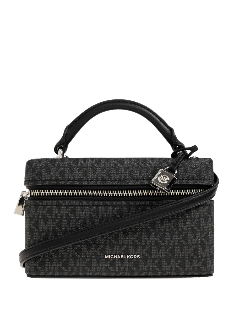 Michael Michael Kors XS Jana logo-pattern crossbody bag - Nero
