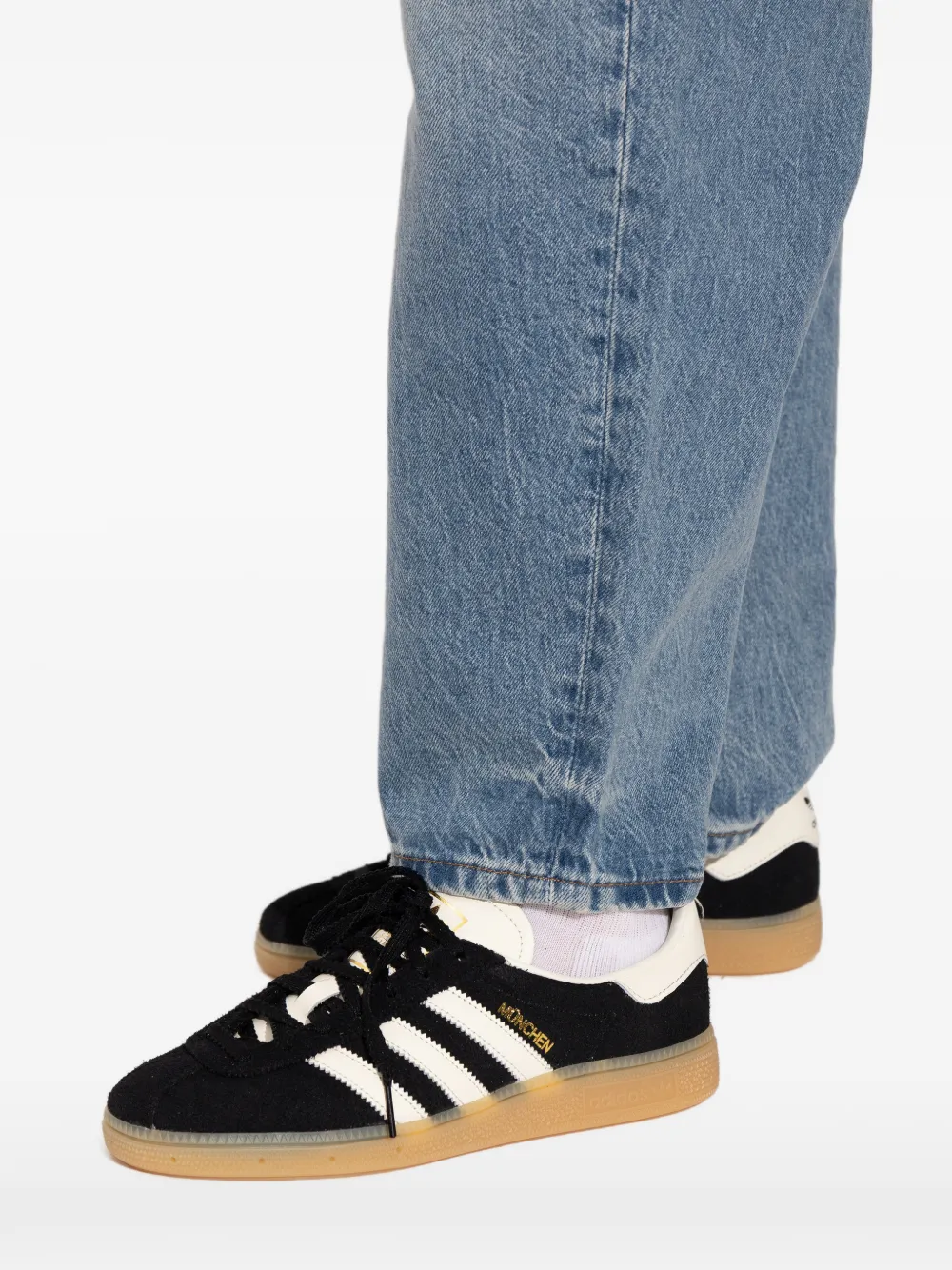 adidas Munchen sneakers met drie strepen Zwart