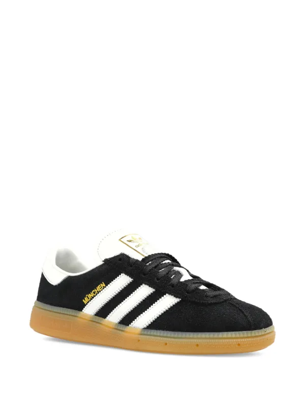 Adidas Munchen three-stripe Sneakers | Black | FARFETCH