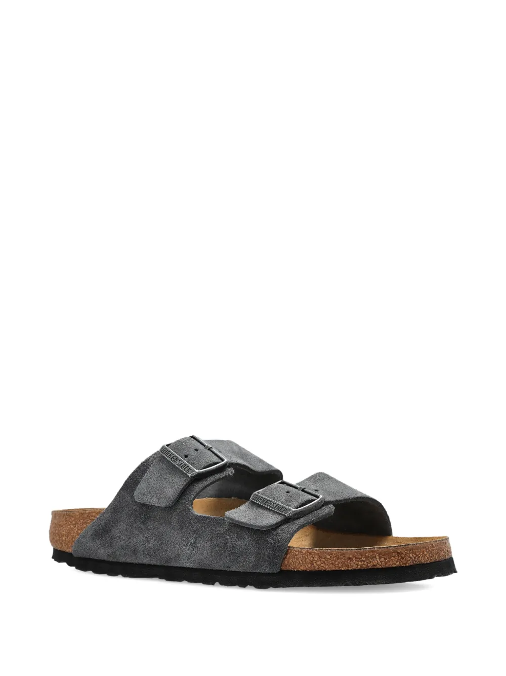 Birkenstock Arizona sandalen met gesp Grijs