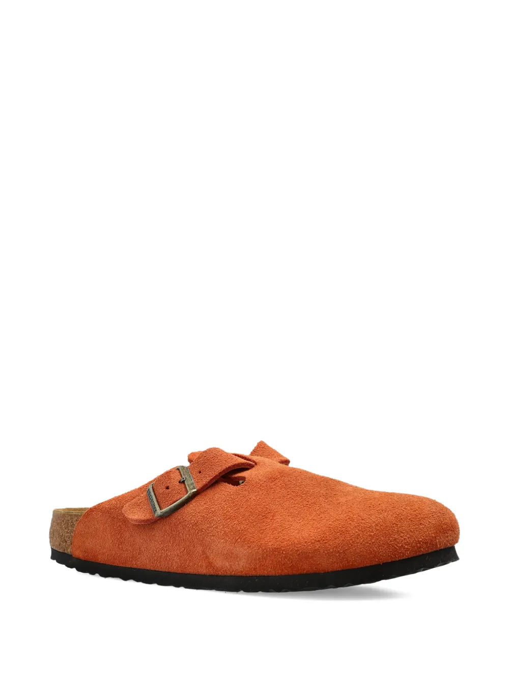 Birkenstock Boston buckle suede clogs - Oranje