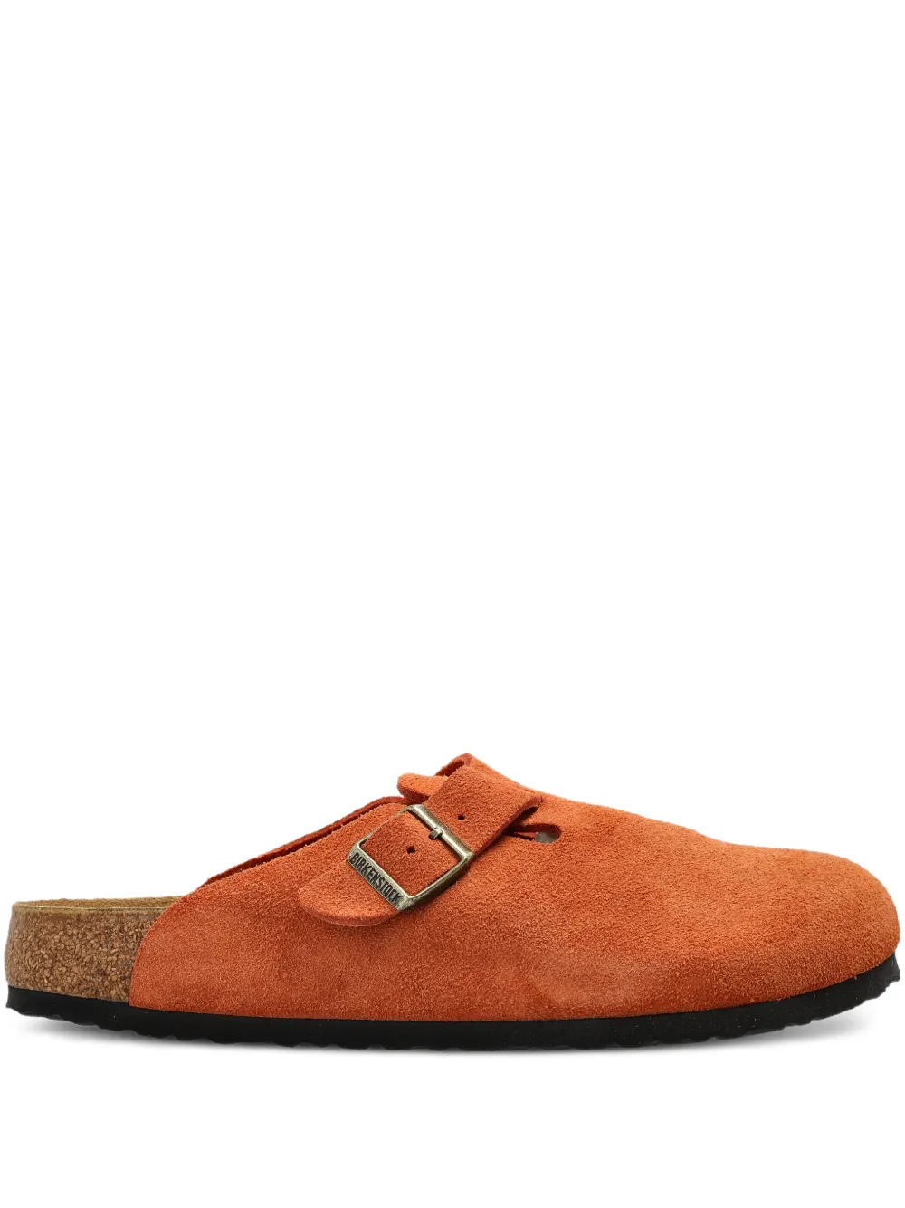 Birkenstock Boston buckle suede clogs - Orange