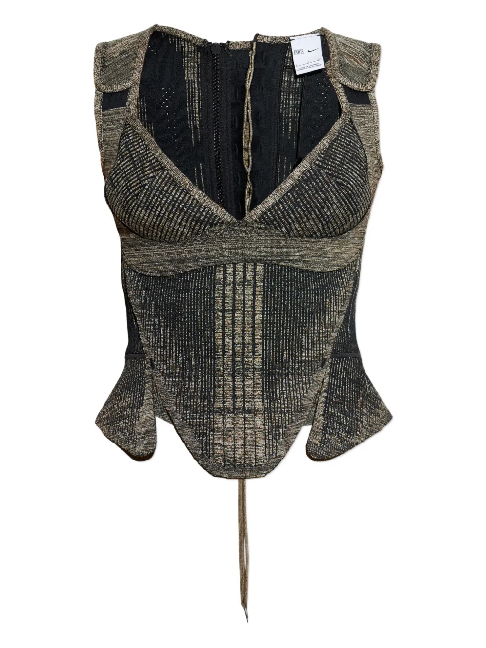 Nike V-neck lace-up top - Nero