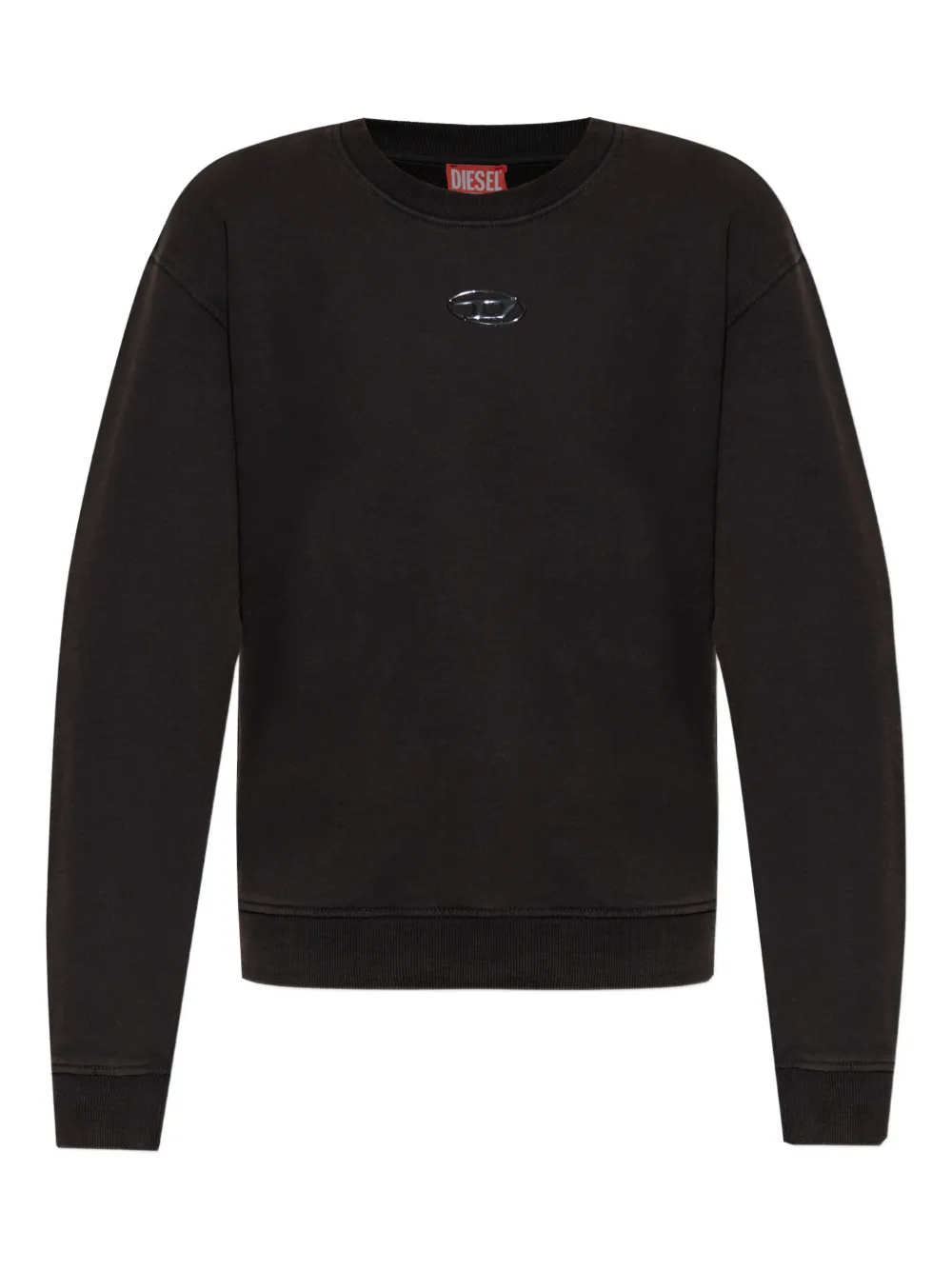 Diesel logo-detail crew-neck sweatshirt - Schwarz