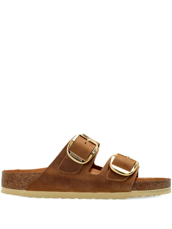 Birkenstock Sandália Arizona Big Buckle | Marrom | FARFETCH BR