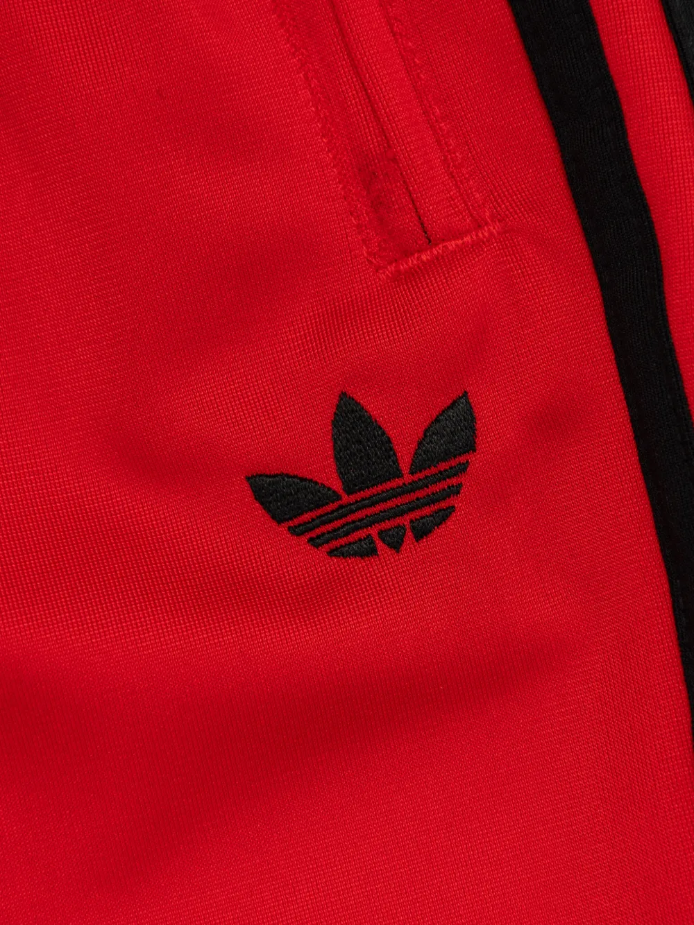 adidas Kids Gestreepte top met rits Rood