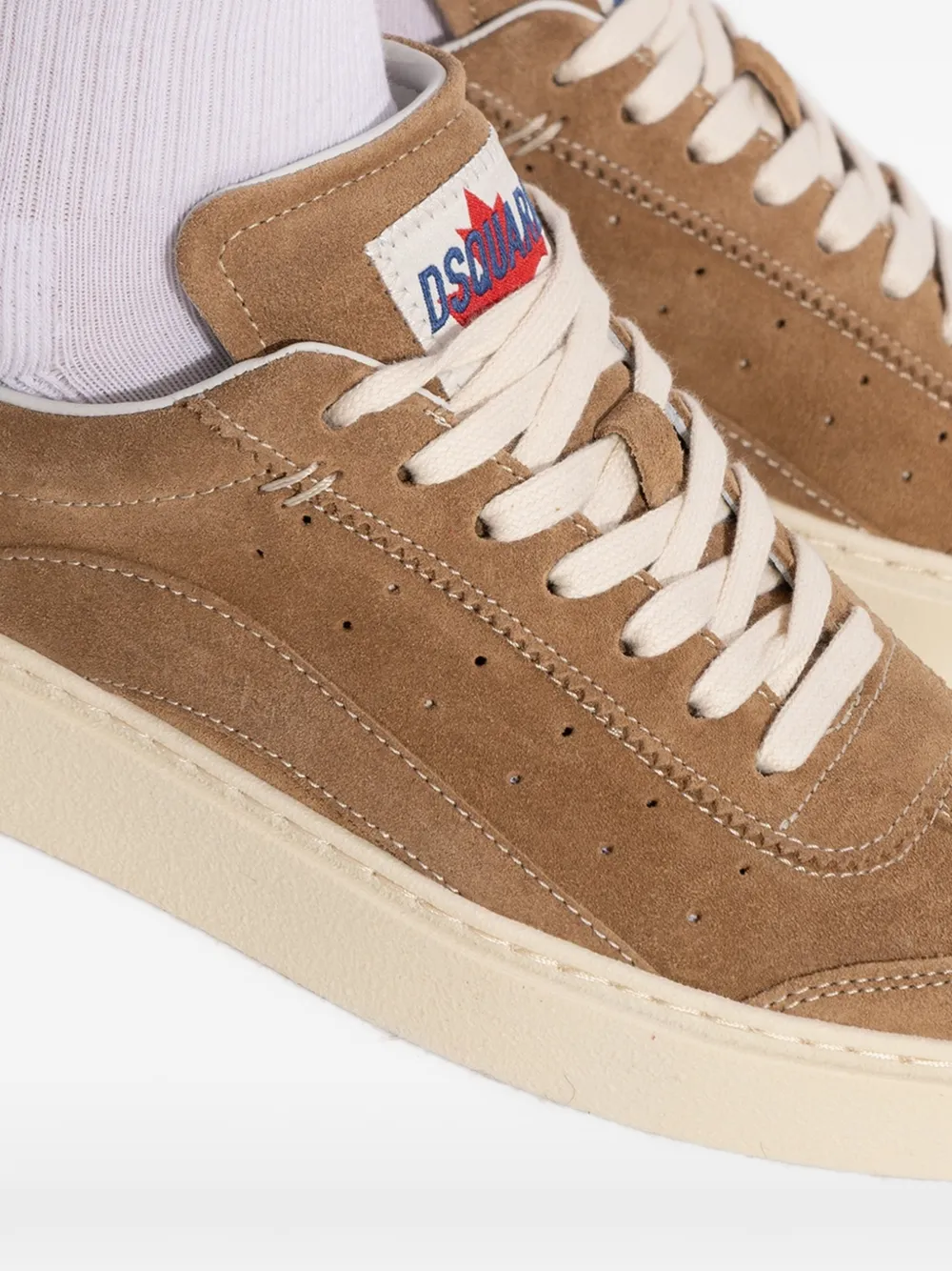 DSQUARED2 Rider suede low-top sneakers Bruin