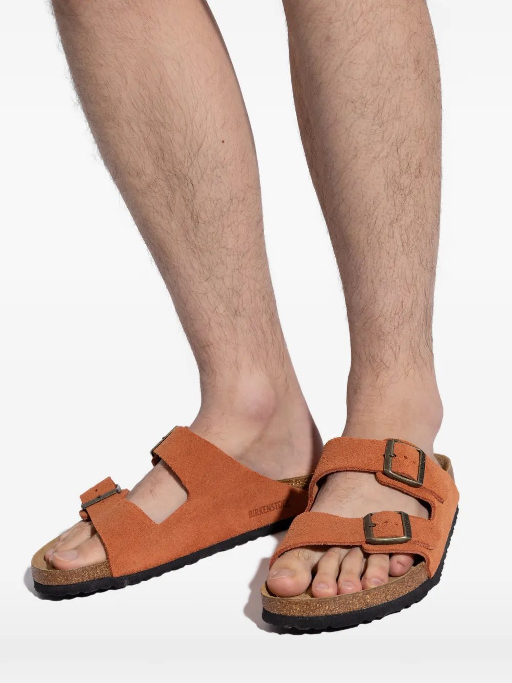 Birkenstock Arizona sandalen met gesp Oranje