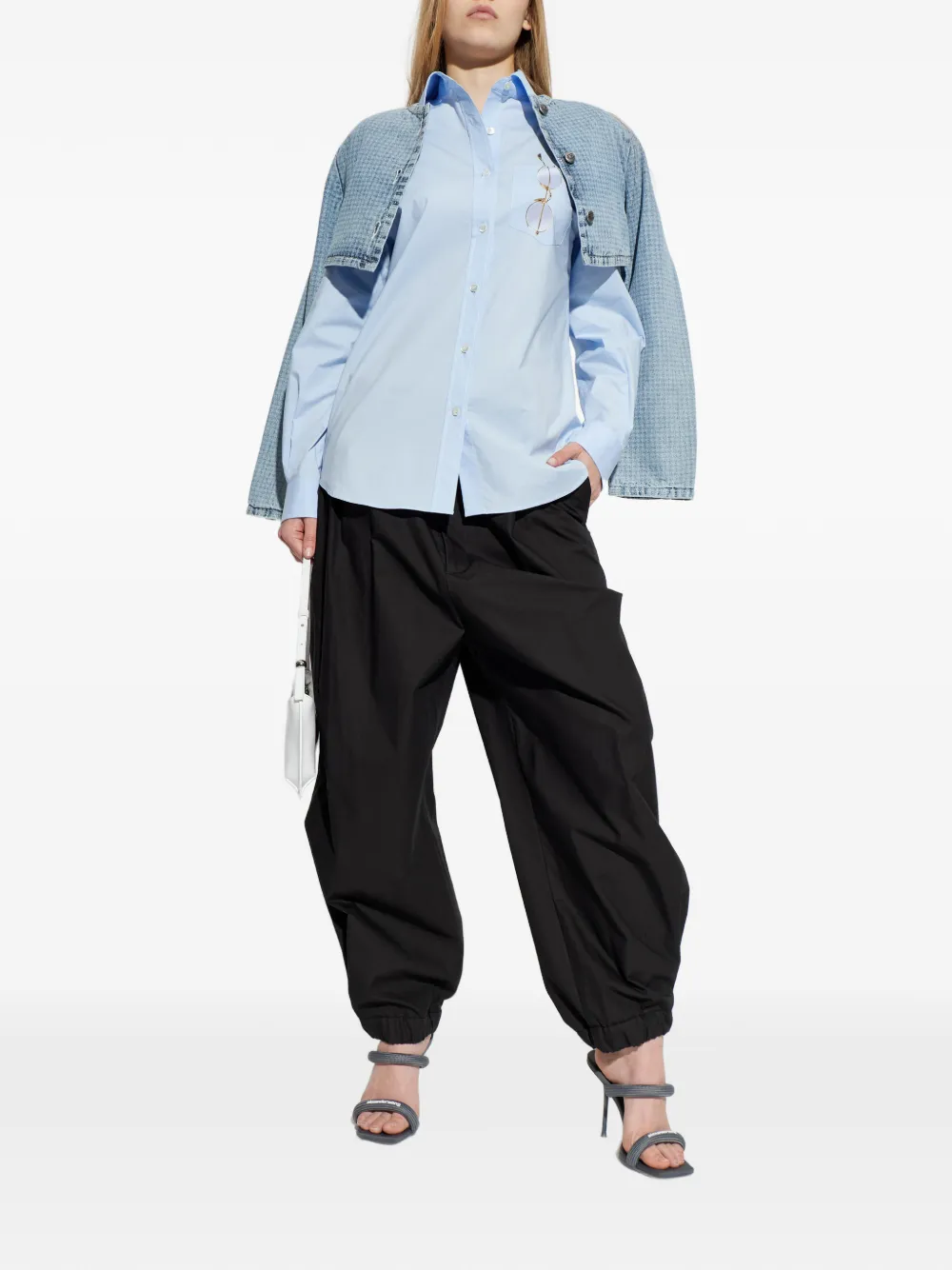 Moschino pocket detail shirt - Blauw