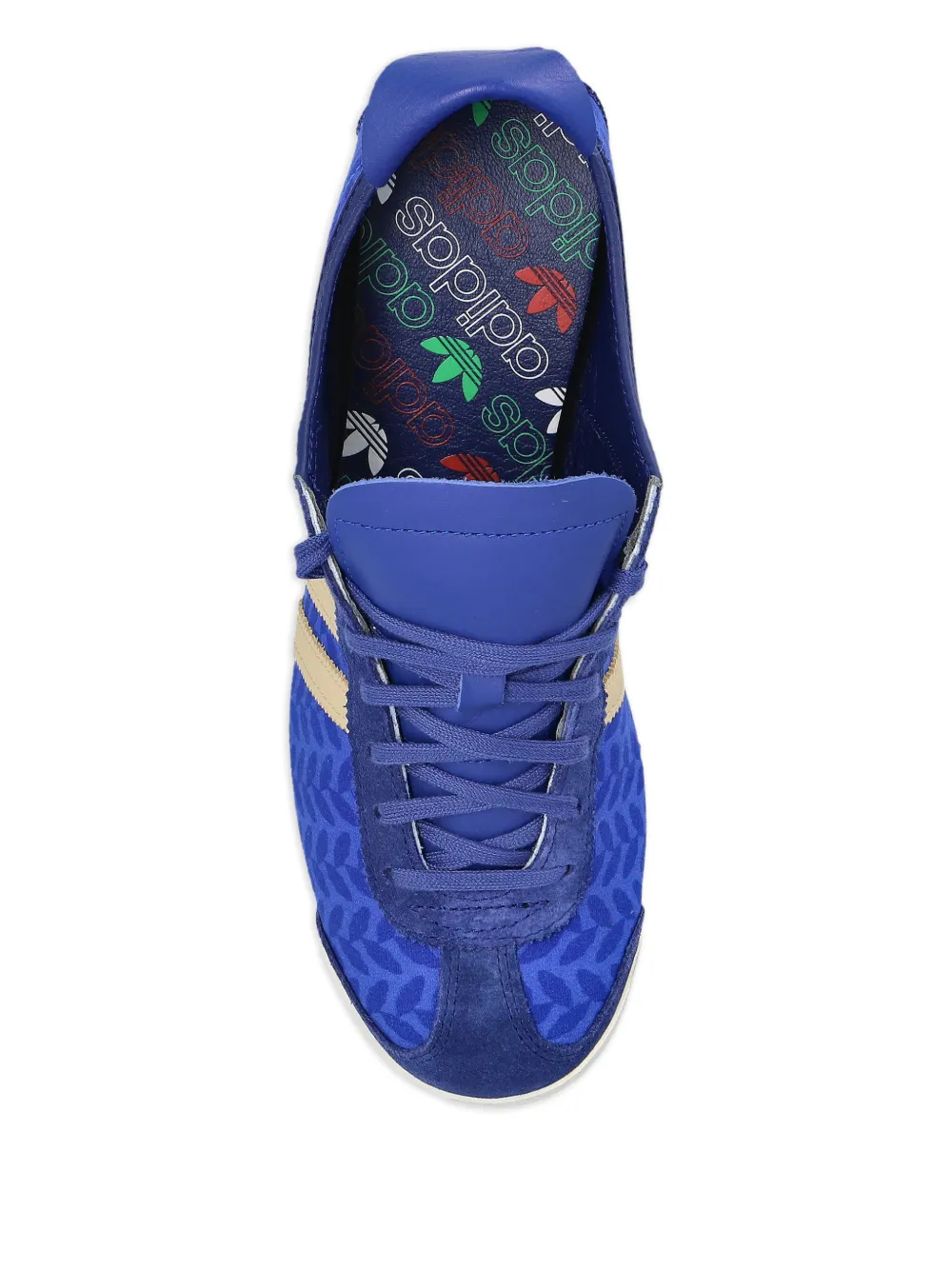 adidas Italia 60s gestreepte leren sneakers met patroon Blauw
