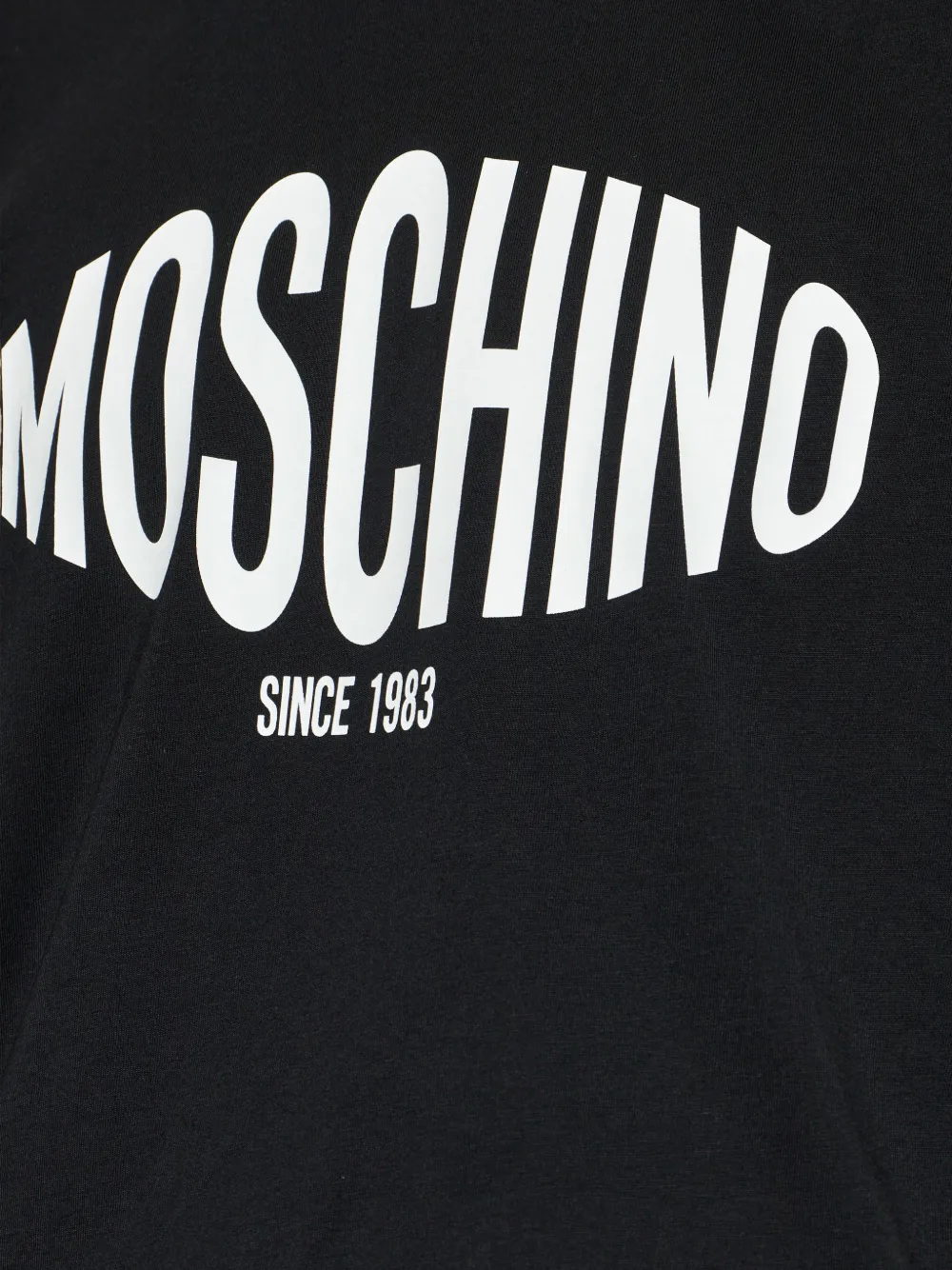 Moschino T-shirt met logo Zwart