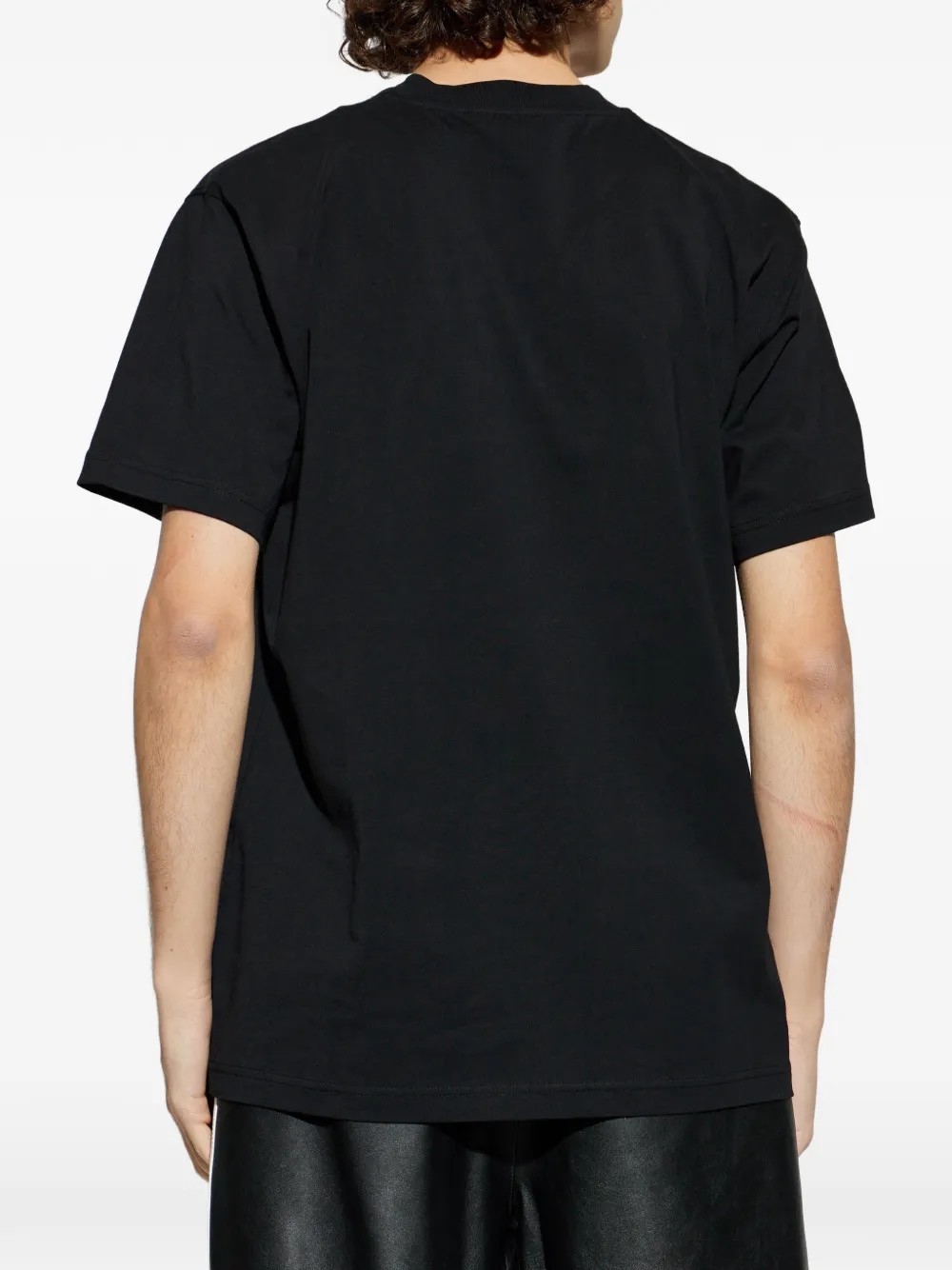Moschino T-shirt met logo Zwart
