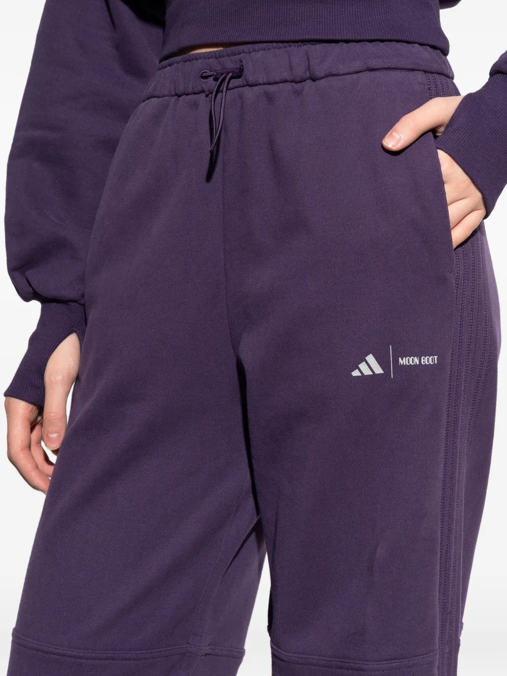 X Moon Boot Drawstring Panelled Track Pants