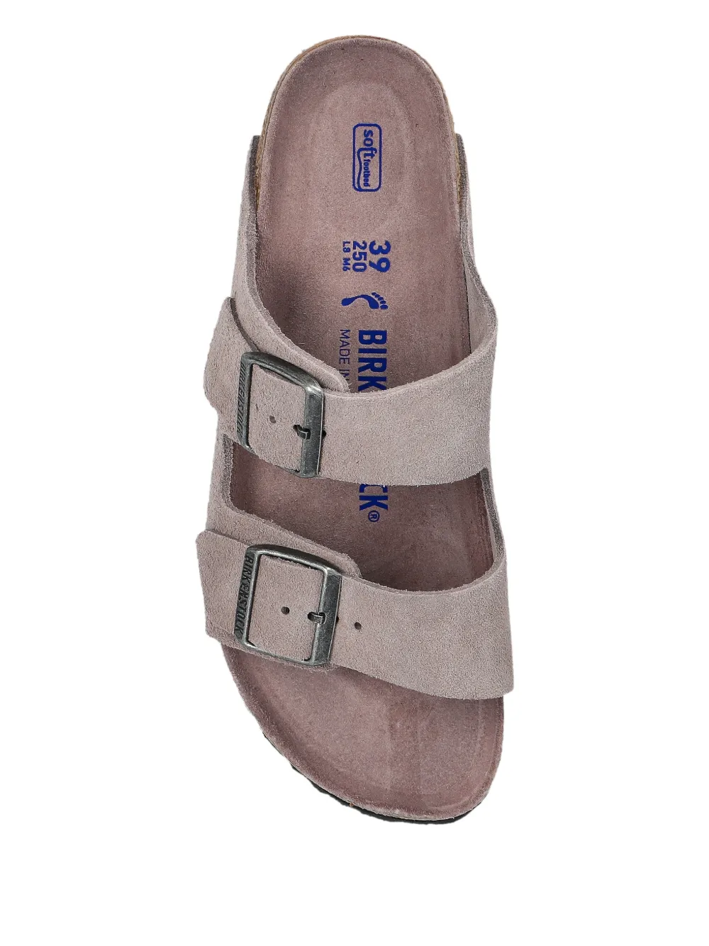 Birkenstock Arizona suède sandalen Grijs