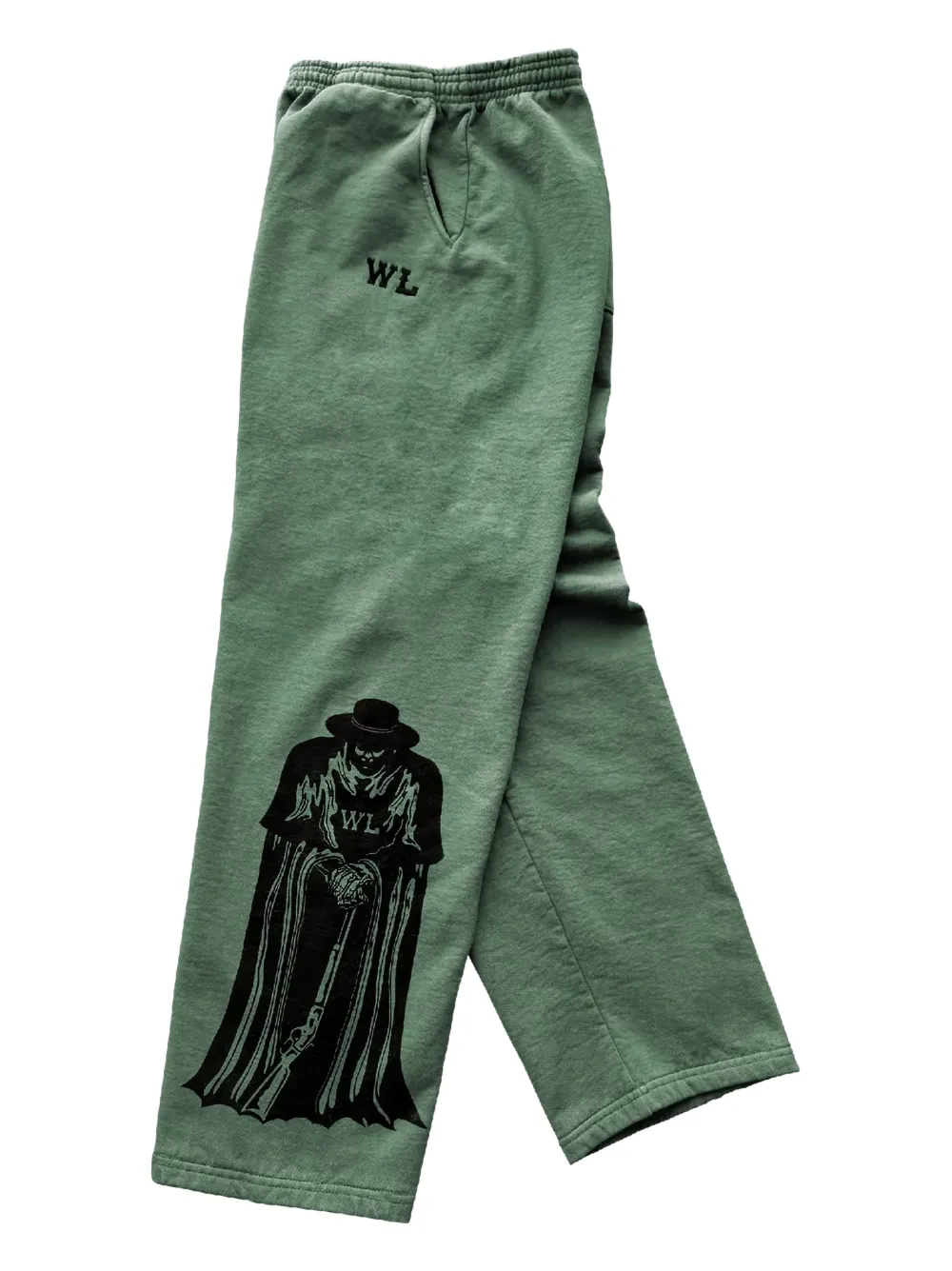 Print Embroidery Track Pants