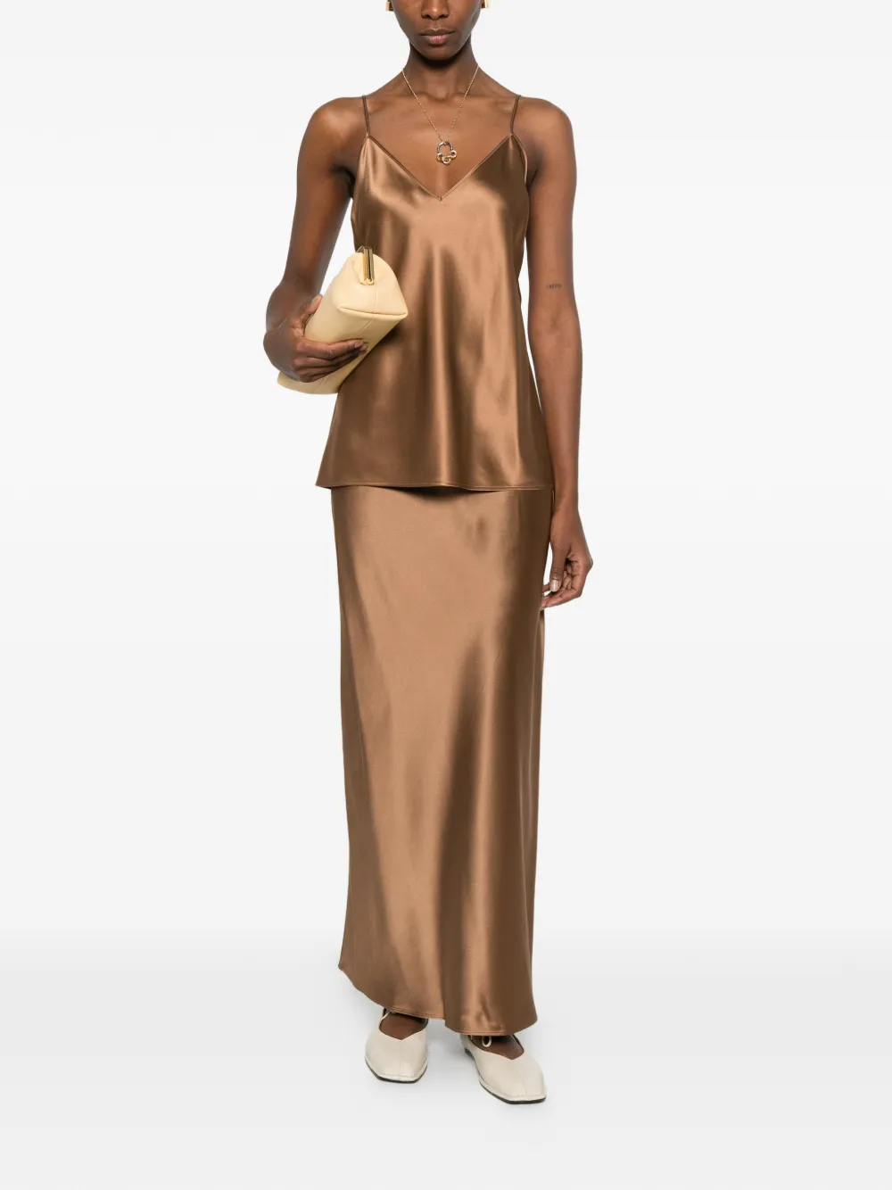 JOSEPH Isaak maxi skirt - Bruin