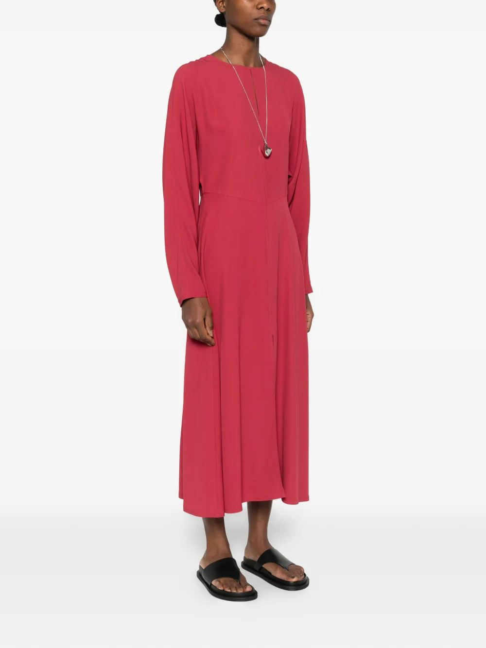  Joseph Long-sleeve Midi Dress - Red 
