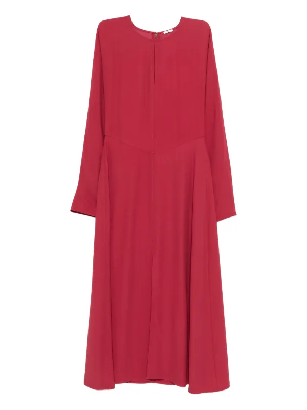 joseph red dress JOSEPH long-sleeve Midi Dress | Red