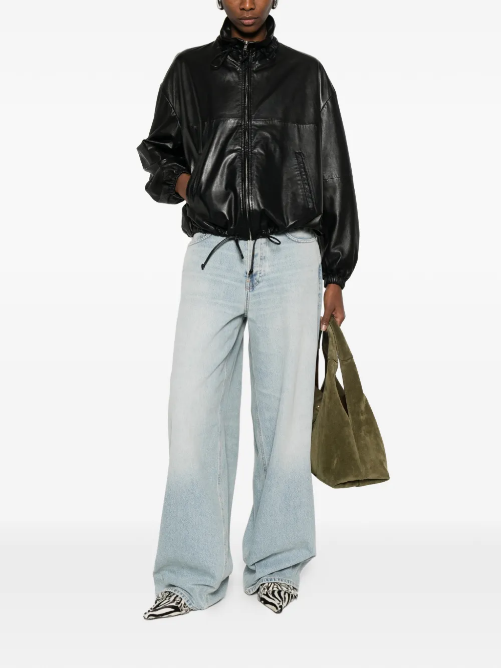  Haikure Jordan Leather Jacket - Black 