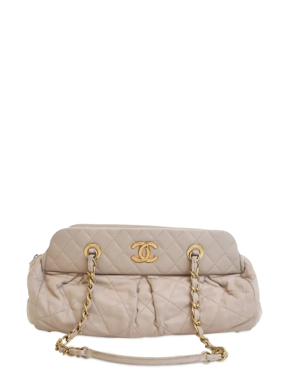 CHANEL Pre-Owned Borsa a spalla Chic in pelle di vitello trapuntata 2011 - Marrone