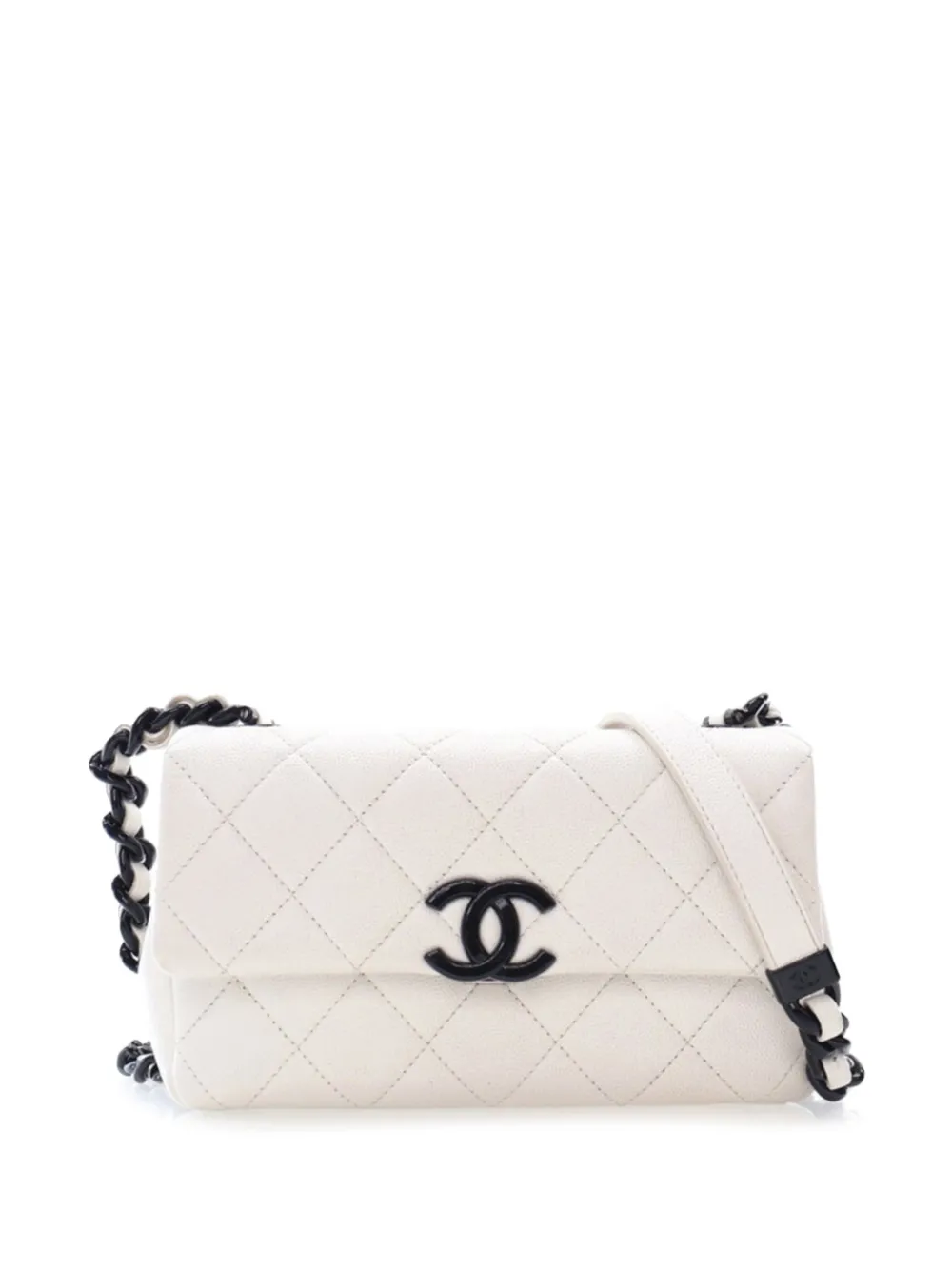 CHANEL Pre-Owned Borsa a tracolla My Everything piccola in pelle Caviar 2021 - Nero