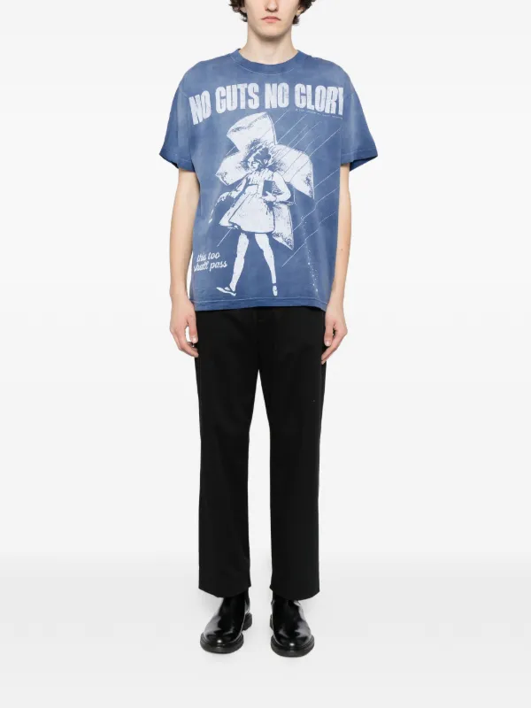 正規品Hellstar Tシャツ グラフィックプリント　海外ラッパー着用 HELLSTAR グラフィック Tシャツ | ブルー | FARFETCH JP