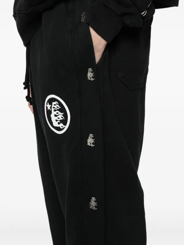HELLSTAR mirror-face Trousers | Black | FARFETCH
