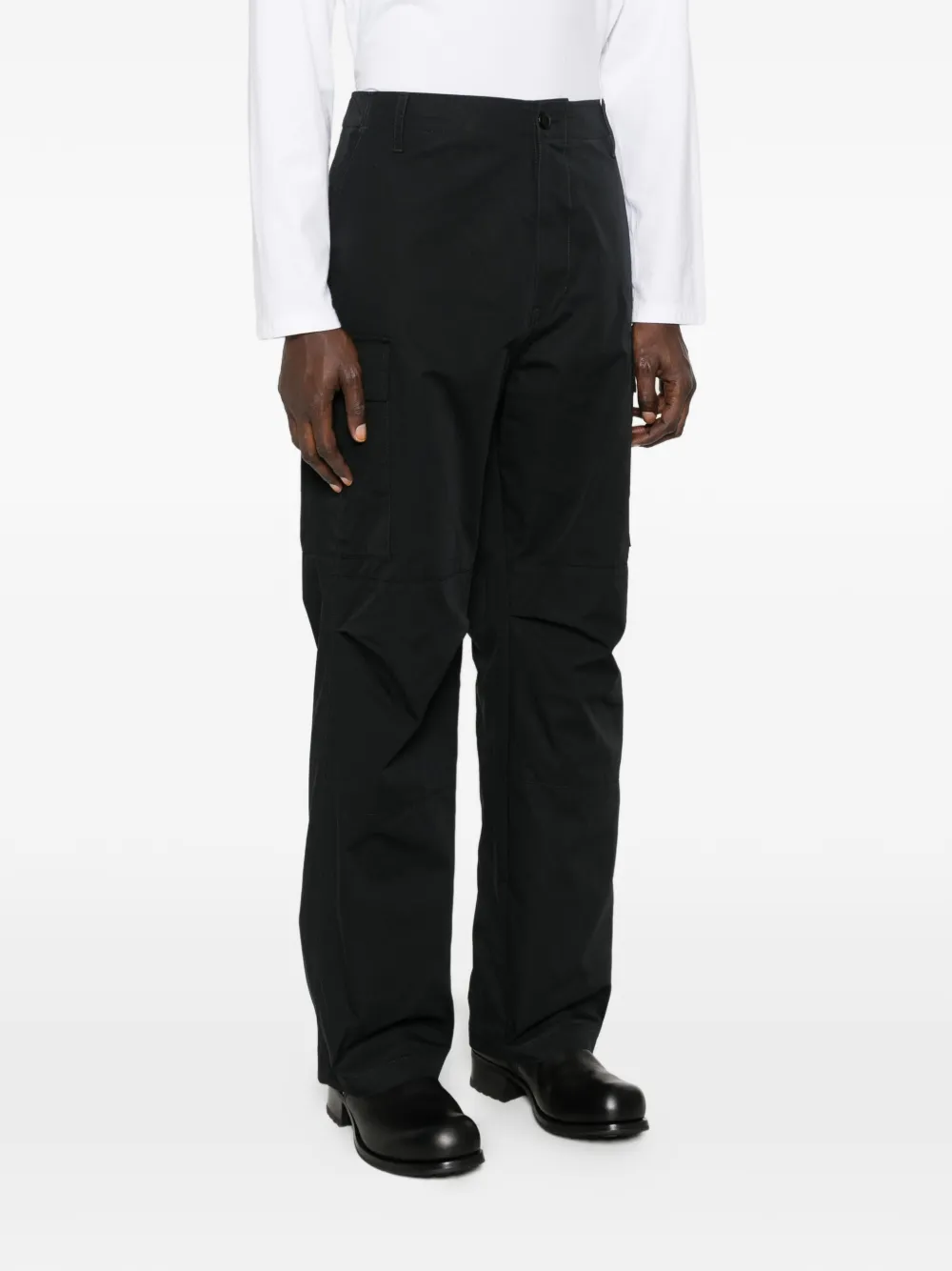 MM6 Maison Margiela Broek met cargo zak Zwart