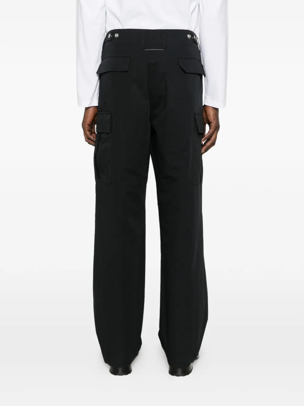 MM6 Maison Margiela Broek met cargo zak Zwart