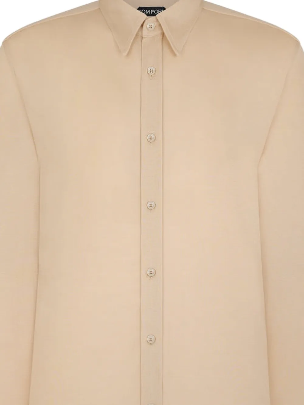 TOM FORD button silk shirt - Beige