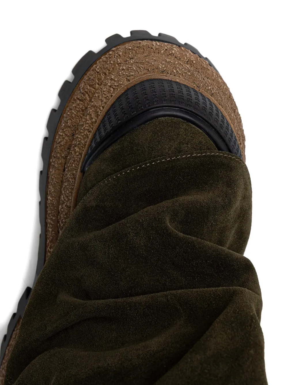 NAKED WOLFE Disturb platform logo-charm boots Groen