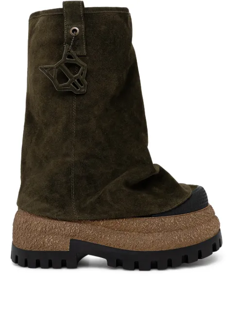 NAKED WOLFE Disturb platform logo-charm boots