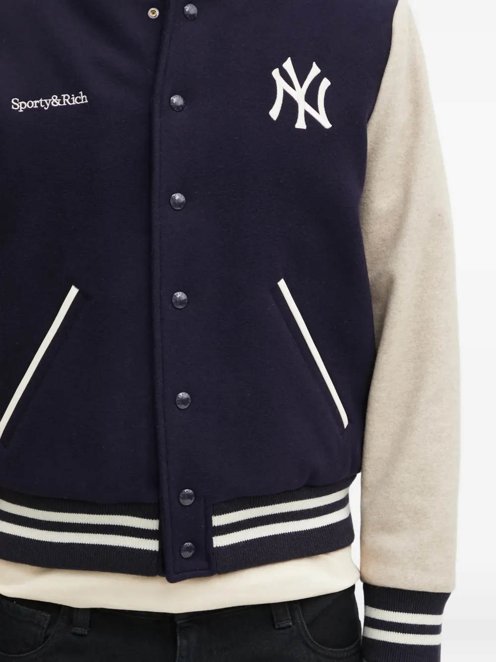 Sporty & Rich Jack met logostreep Blauw