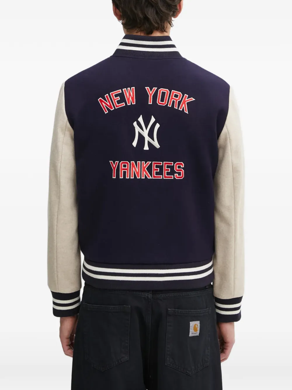 Sporty & Rich Jack met logostreep Blauw