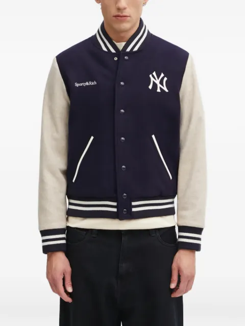 Sporty & Rich logo striped jacket