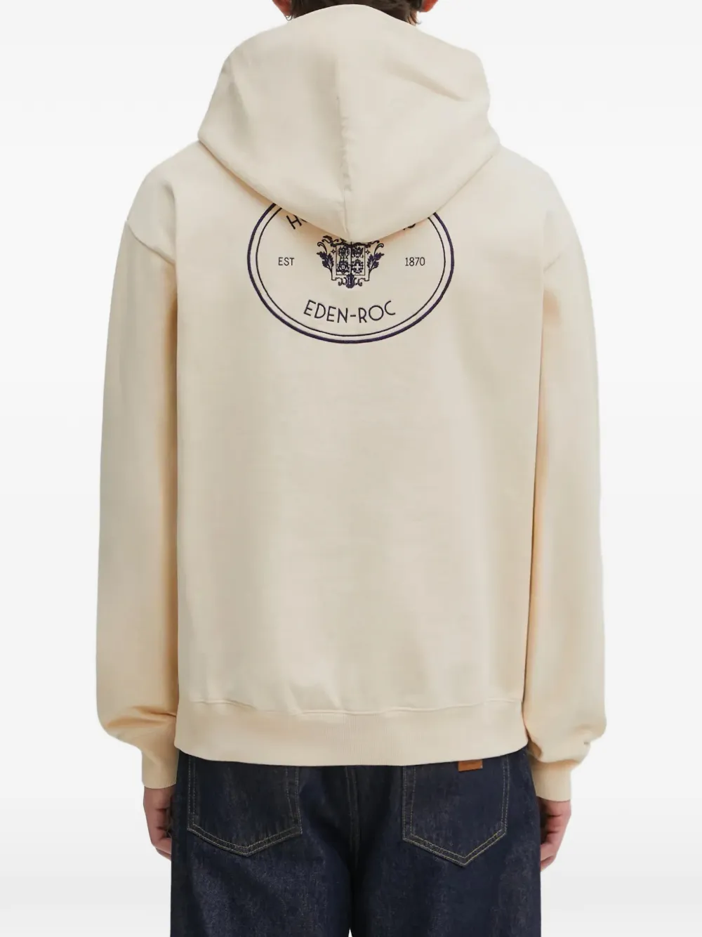 Sporty & Rich Hotel Eden Roc hoodie met print Beige
