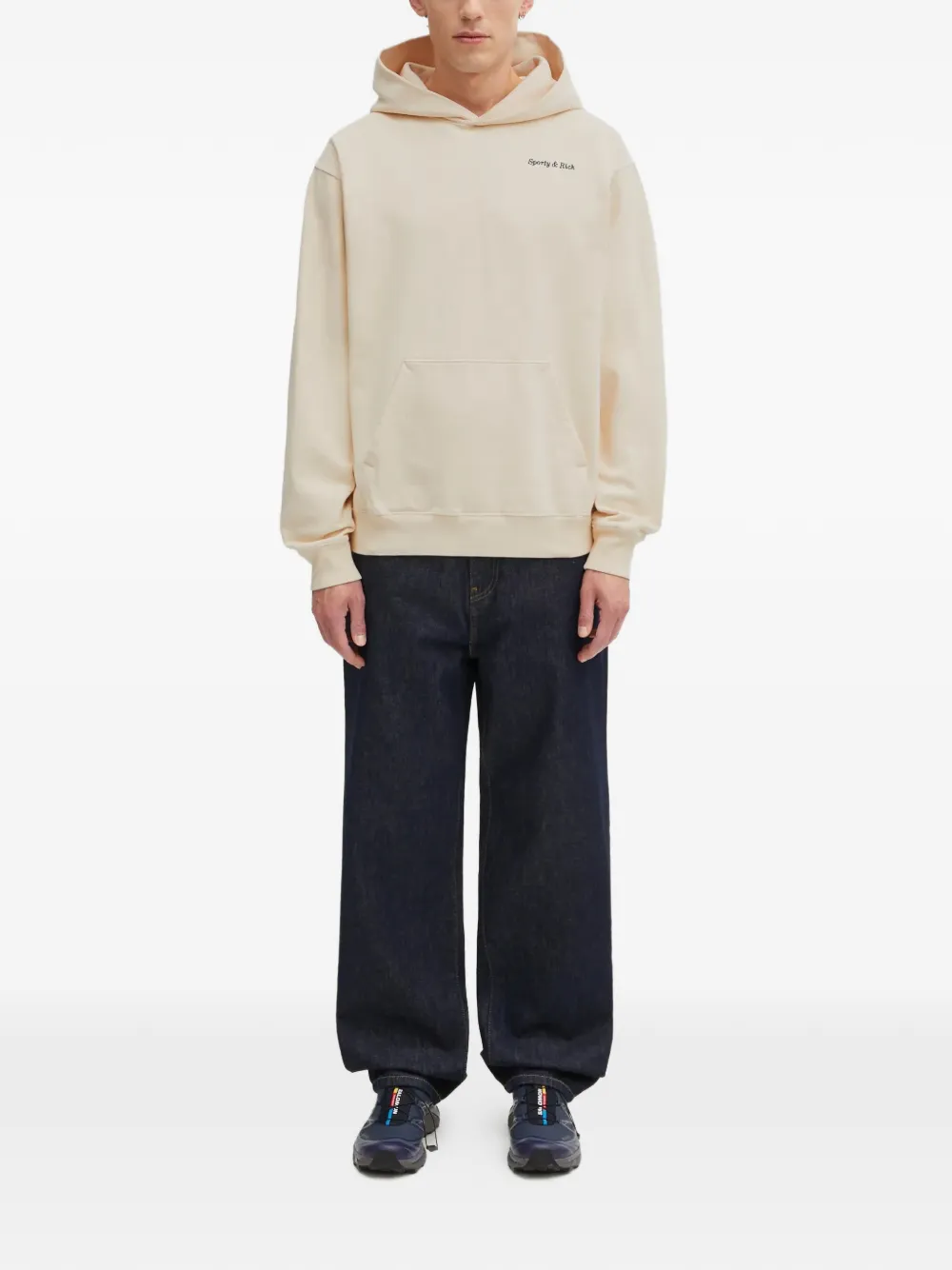 Sporty & Rich Hotel Eden Roc hoodie met print Beige