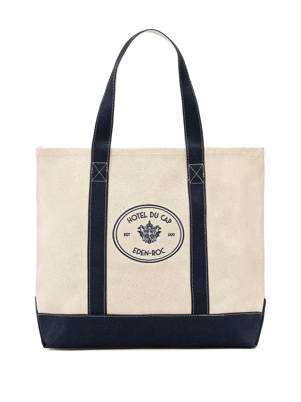 Sporty & Rich Hotel Eden Roc logo tote bag - Toni neutri