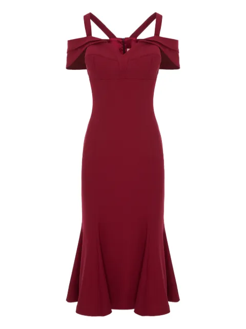 Murmur Candy V-neck midi dress