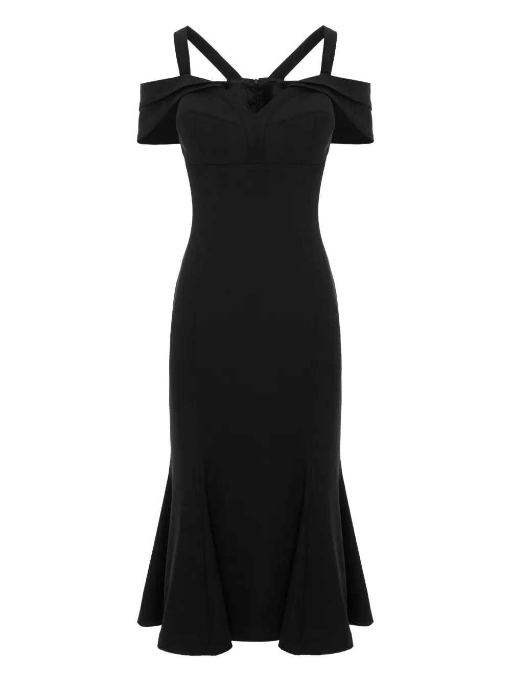 Murmur Candy midi dress | Black | Image 1