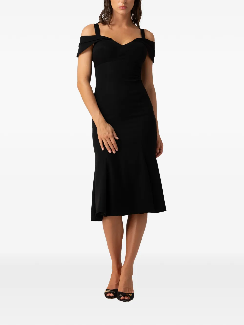  Murmur Candy Midi Dress - Black 