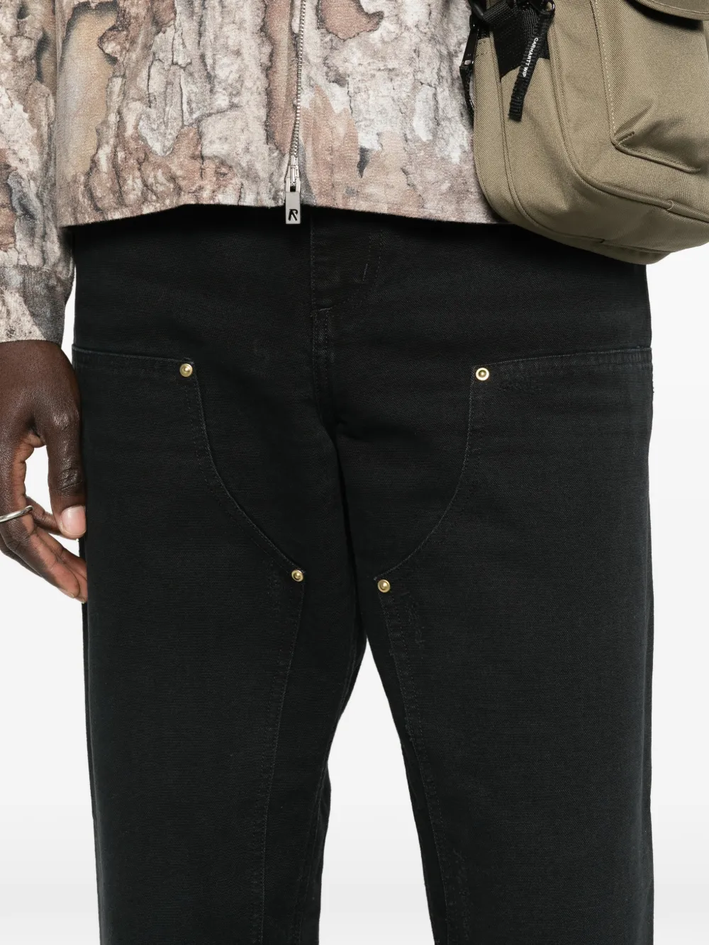 Carhartt WIP Broek met meerdere zakken Zwart