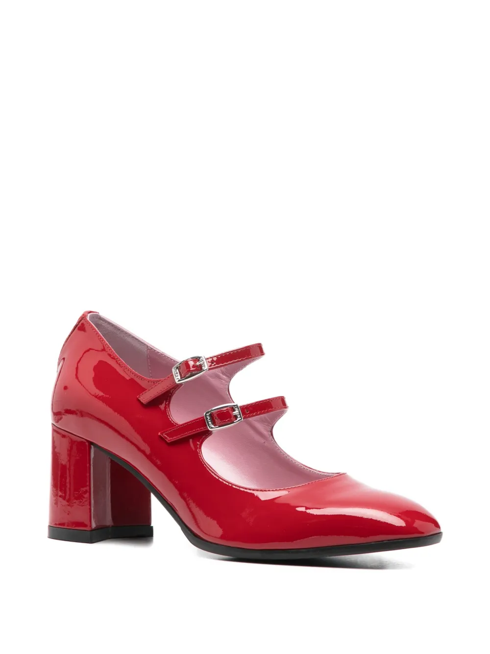 Carel Paris Alice buckle Mary Jane pumps Rood