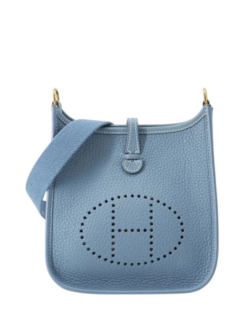 Hermès Pre-Owned Borsa a tracolla Evelyne TPM 16 in pelle Clemence 2023 - Blu