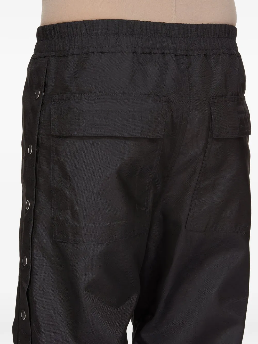 Rick Owens Drkshdw Side-button Trousers In Black