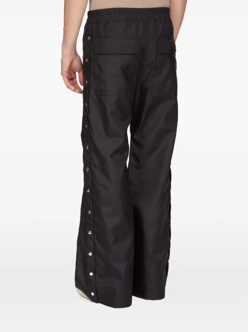 Rick Owens Drkshdw Side-button Trousers In Black