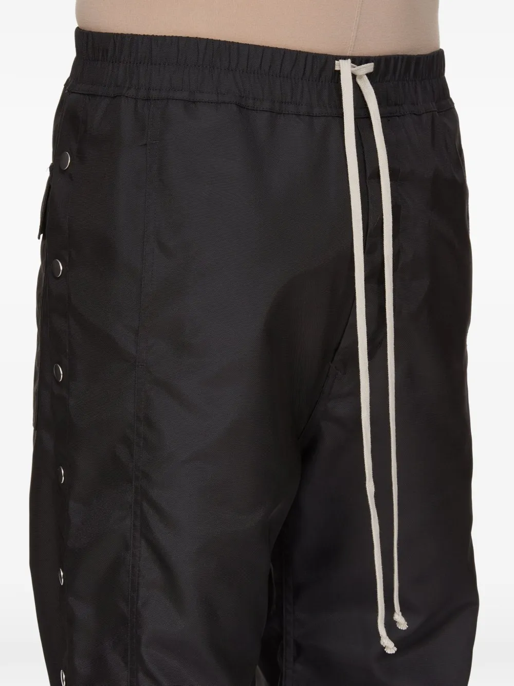 Rick Owens Drkshdw Side-button Trousers In Black