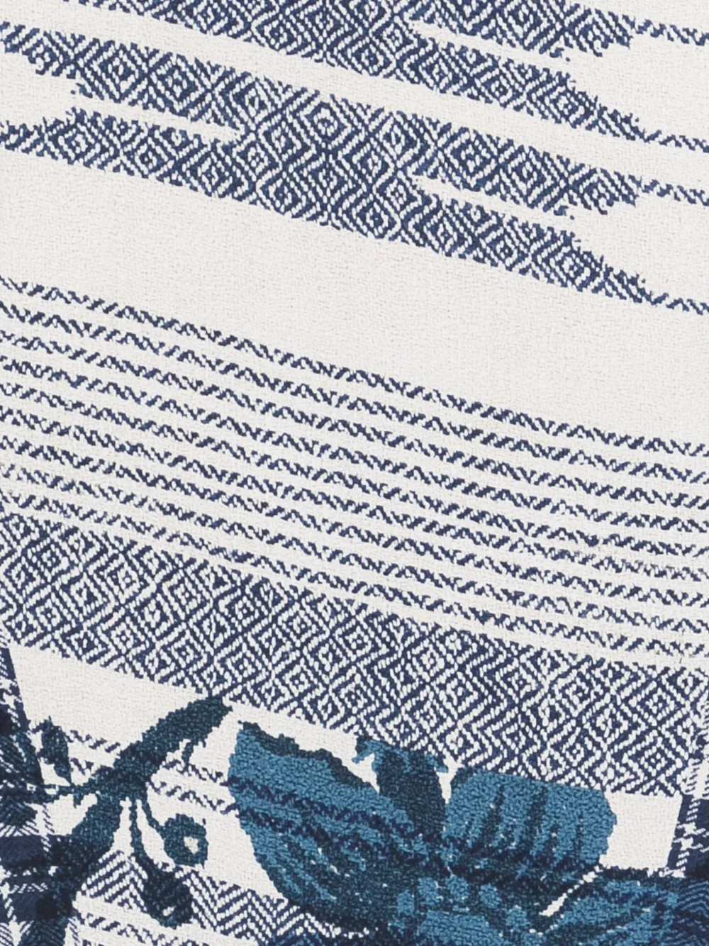 Pierre-Louis Mascia Aloeuw floral print scarf - Blauw